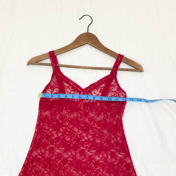 Jolie Red Lace Chemise Slip Dress Nighty - Picture 2 of 9